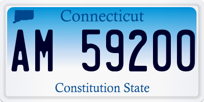 CT license plate AM59200
