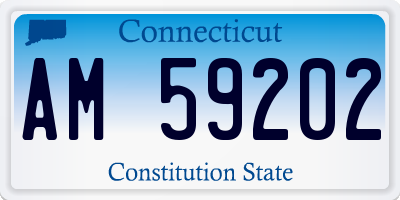 CT license plate AM59202
