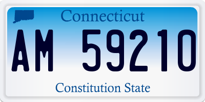 CT license plate AM59210