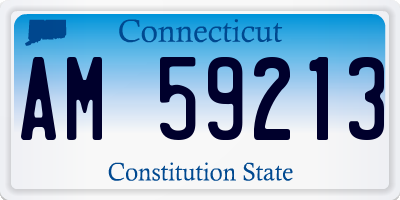 CT license plate AM59213