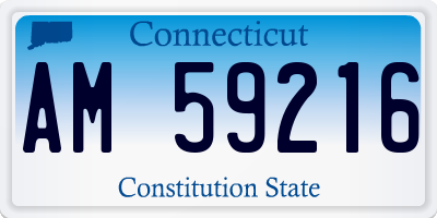 CT license plate AM59216