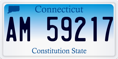CT license plate AM59217