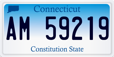 CT license plate AM59219