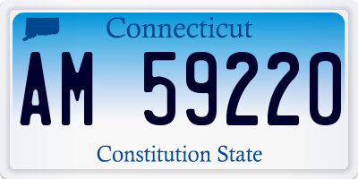 CT license plate AM59220