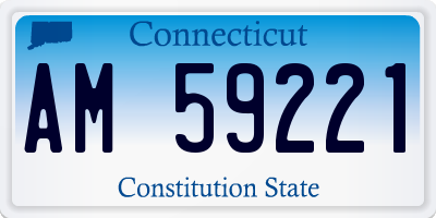 CT license plate AM59221