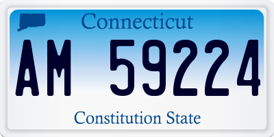 CT license plate AM59224
