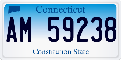 CT license plate AM59238