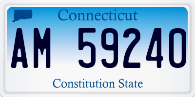 CT license plate AM59240