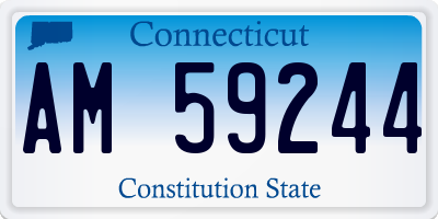 CT license plate AM59244