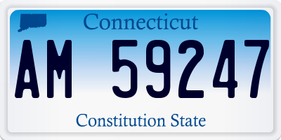 CT license plate AM59247