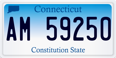 CT license plate AM59250