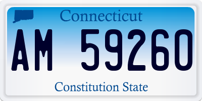 CT license plate AM59260