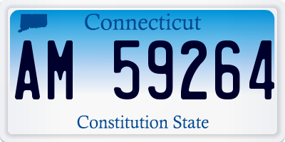 CT license plate AM59264