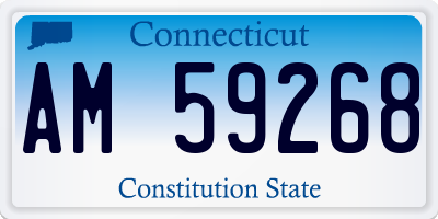 CT license plate AM59268