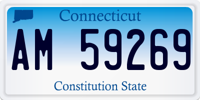 CT license plate AM59269
