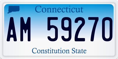 CT license plate AM59270