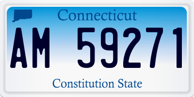 CT license plate AM59271
