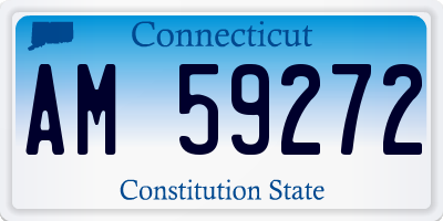 CT license plate AM59272