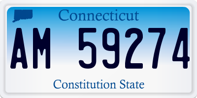 CT license plate AM59274