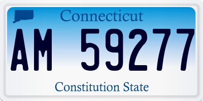 CT license plate AM59277