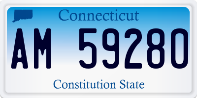 CT license plate AM59280