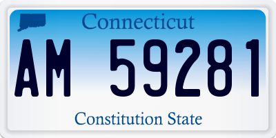 CT license plate AM59281