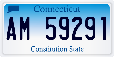CT license plate AM59291