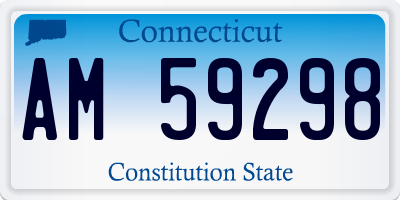 CT license plate AM59298