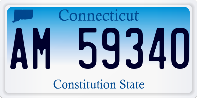 CT license plate AM59340