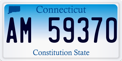CT license plate AM59370