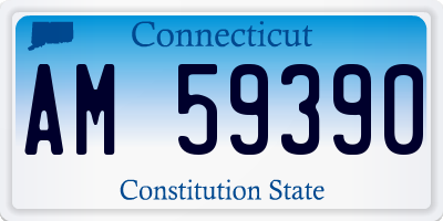 CT license plate AM59390