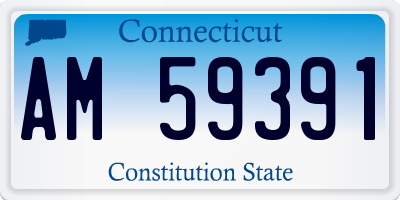 CT license plate AM59391