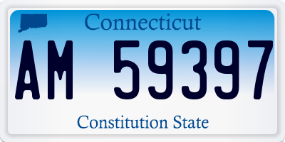 CT license plate AM59397
