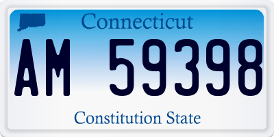 CT license plate AM59398
