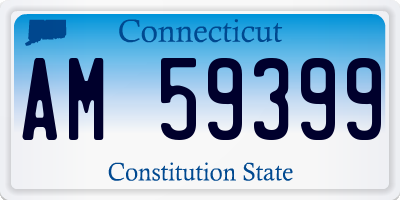 CT license plate AM59399