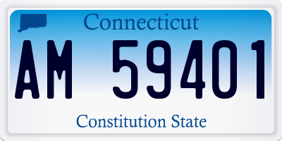 CT license plate AM59401