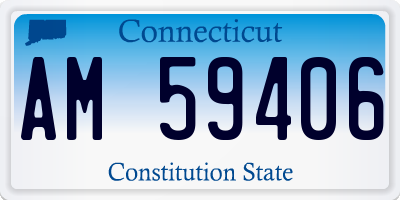 CT license plate AM59406