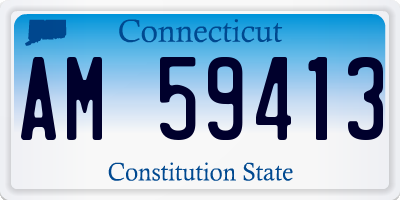 CT license plate AM59413