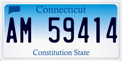 CT license plate AM59414