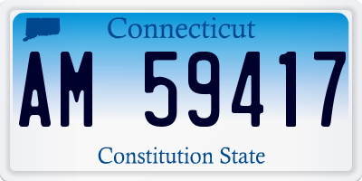 CT license plate AM59417