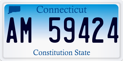 CT license plate AM59424