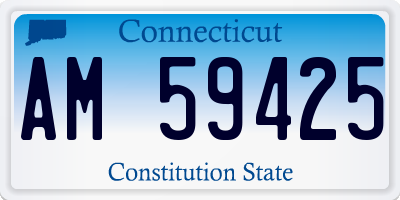 CT license plate AM59425
