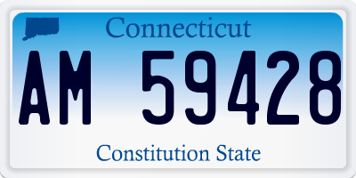 CT license plate AM59428