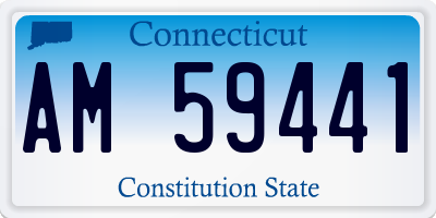 CT license plate AM59441