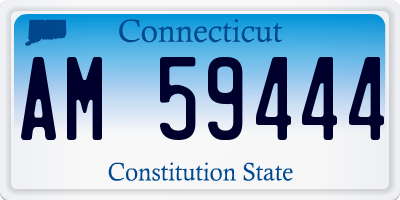 CT license plate AM59444
