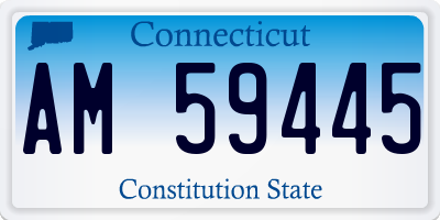 CT license plate AM59445