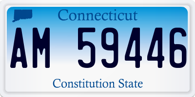 CT license plate AM59446