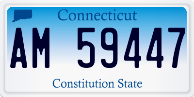 CT license plate AM59447
