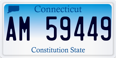 CT license plate AM59449
