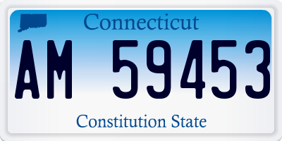 CT license plate AM59453
